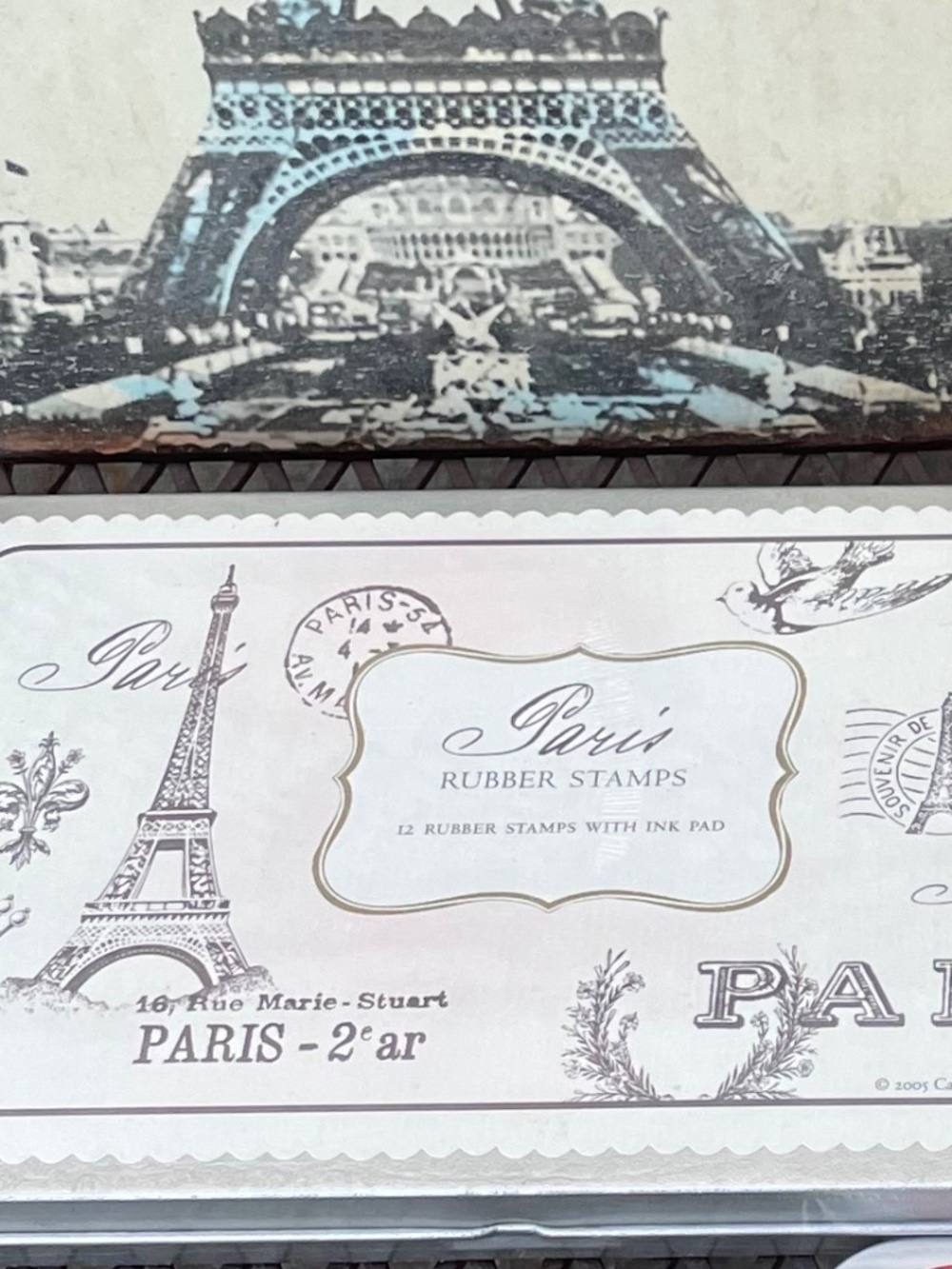PRICE DROP! Cavallini & Co. Paris Rubber Stamps, Notes & Labels - Set of 3 - Picture 3 of 15